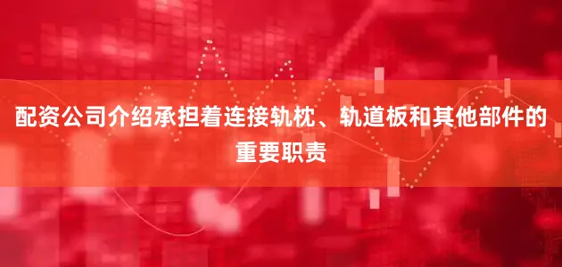 配资公司介绍承担着连接轨枕、轨道板和其他部件的重要职责